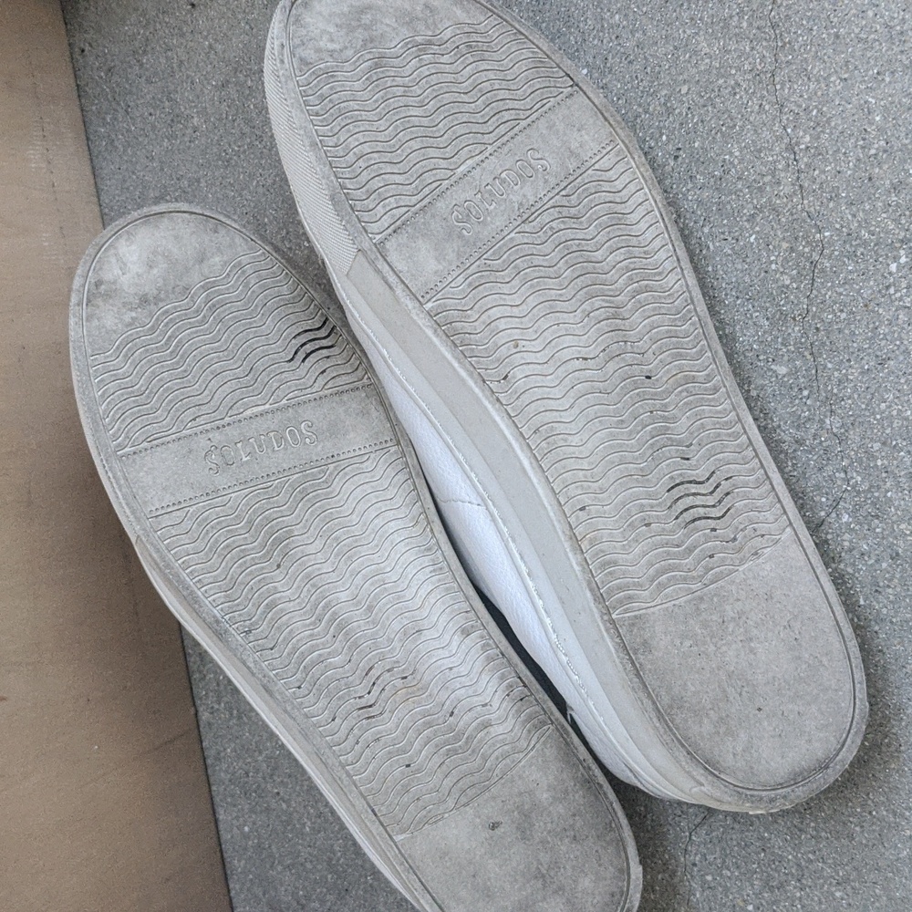 ❤️ Soludos The Ibiza Platform in Oasis White Leather Sneakers size 9 - Picture 4 of 6